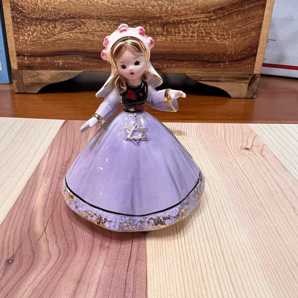Vintage Josef Originals ISRAEL International Miss Birthday Series Girl Figurine